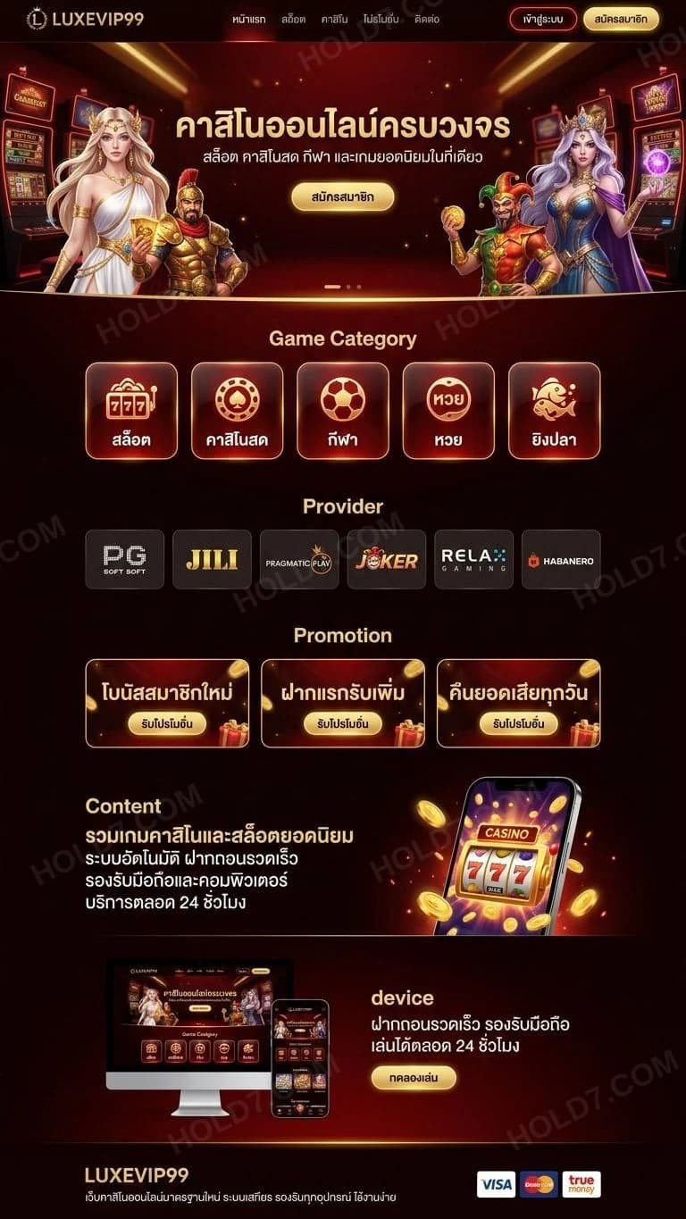 ตัวอย่างหน้าเว็บ 1